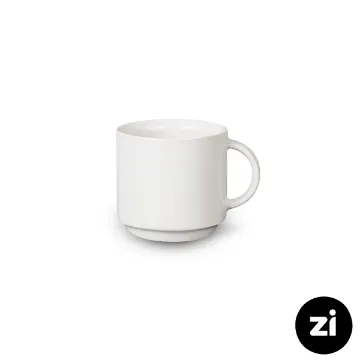 فنجان قهوه خوری چینی زرین Zi فرم اس 6 سفید