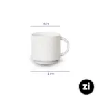 فنجان قهوه خوری چینی زرین Zi فرم اس 6 سفید