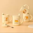 ماگ سرامیکی BAKE YOUR DAY درب دار همراه با قاشق