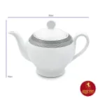 سرویس چای خوری چینی زرین ایتالیا اف 17 پارچه سیلور لاینر