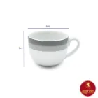 سرویس چای خوری چینی زرین ایتالیا اف 17 پارچه سیلور لاینر