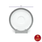 سرویس چای خوری چینی زرین ایتالیا اف 17 پارچه سیلور لاینر