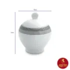 سرویس چای خوری چینی زرین ایتالیا اف 17 پارچه سیلور لاینر