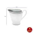 سرویس چای خوری چینی زرین ایتالیا اف 17 پارچه سیلور لاینر