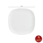 بشقاب پیش دستی سفید کواترو چینی زرین تخت 19