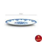 دیس چینی زرین ایتالیا اف فلورانس سرمه ای سایز 24