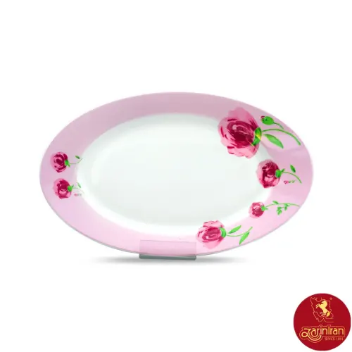 دیس پینک رز ایتالیا اف چینی زرین سایز 38