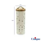 سرویس 12 پارچه فانتزی کرم ستاره آویز درب طلایی یونیک UN-8027