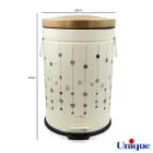 سرویس 12 پارچه فانتزی کرم ستاره آویز درب طلایی یونیک UN-8027