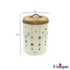 سرویس 12 پارچه فانتزی کرم ستاره آویز درب طلایی یونیک UN-8027