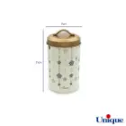 سرویس 12 پارچه فانتزی کرم ستاره آویز درب طلایی یونیک UN-8027