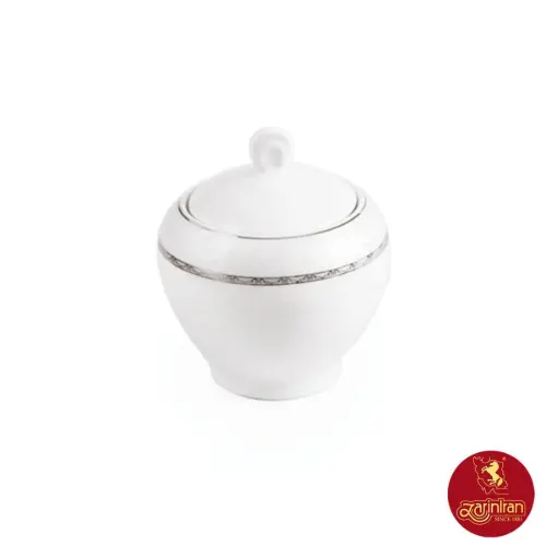قندان چینی زرین ایتالیا اف 6 طرح هدیه پلاتینی