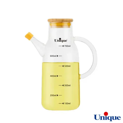 ظرف روغن ریز 700 میلی لیتری یونیک UN-2007 درب بامبو