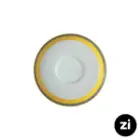 فنجان و نعلبکی چای خوری چینی زرین ZI فرم اس ویلیج 2 پارچه