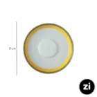 فنجان و نعلبکی چای خوری چینی زرین ZI فرم اس ویلیج 2 پارچه