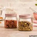 ظرف ادویه پت چهار گوش 800 میلی لیتر