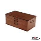 سرویس 116 پارچه ناب استیل جعبه چوبی