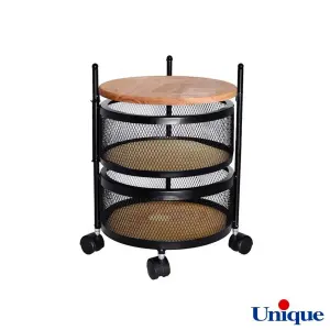سبد سیب زمینی پیاز یونیک 2 طبقه توری گرد UN-2954