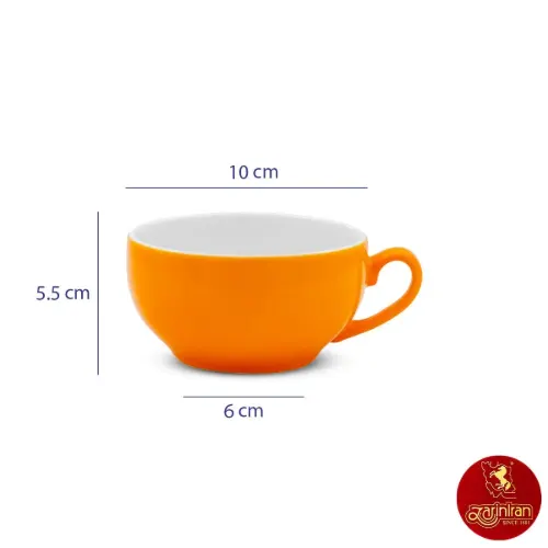 فنجان کاپوچینو نارنج ایتالیا