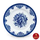 دیس گرد چینی زرین ایتالیا اف فلورانس سرمه ای تخت 34