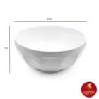 کاسه چینی زرین نئوکلاسیک طرح سفید