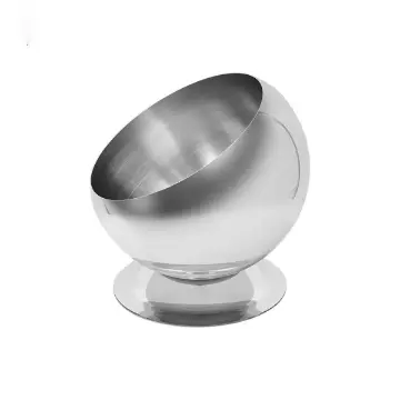 نمایش جزئیات برای کاسه استیل بزرگ توپی پایه دار X-22S کاسه استیل توپی 22 پایه دار X-22S