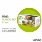 سرویس جهیزیه کامل پلاستیکی لیمون 47 پارچه