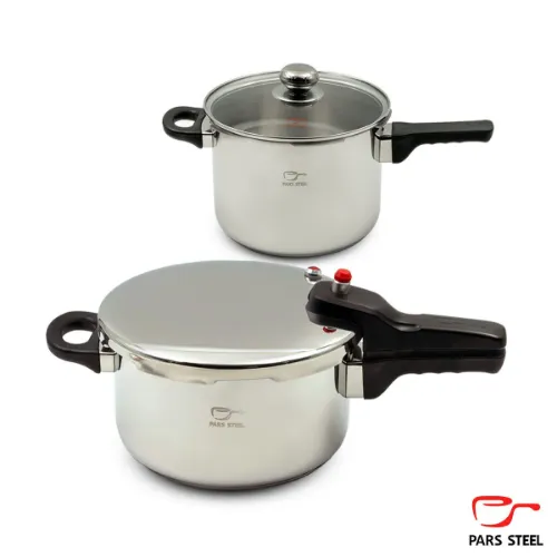 زودپز دوقلو 4.5 و 6 لیتری پارس (کف سه لایه)