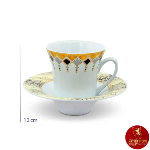 سرویس چای خوری چینی زرین شهرزاد طرح کلوپاترا
