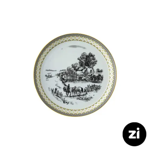 بشقاب پیش دستی ویلیج فرم اس سایز 18 چینی زرین