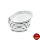 بشقاب تخت چینی زرین Zi فرم اس سفید سایز 12