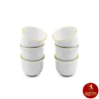 فنجان اسپرسو چینی زرین مدل مهران طرح زرین لب طلایی