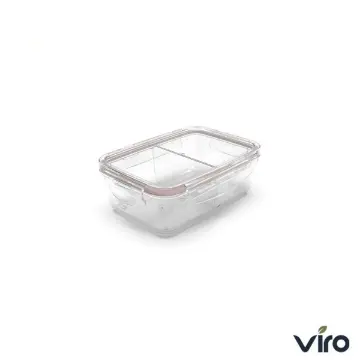 نمایش جزئیات برای ظرف غذای کودک ویرو ایزی لاک 900 میلی لیتر کد202.1 ظرف فریزری ایزی لاک مستطیل دو خانه 900 میلی لیتر