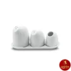 چینی زرین ست 4 پارچه نمک، فلفل و جای خلال دندان هتلی 49