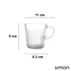لیوان شیشه ای لیمون
