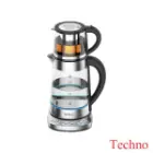 چای ساز  شیشه ای با گرم کن تکنو