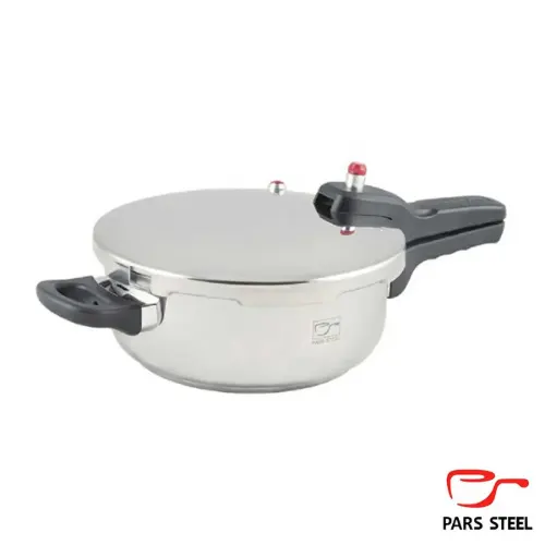 دیگ زودپز استیل کف سه لایه ۳ ليتری پارس سایز ۲۲