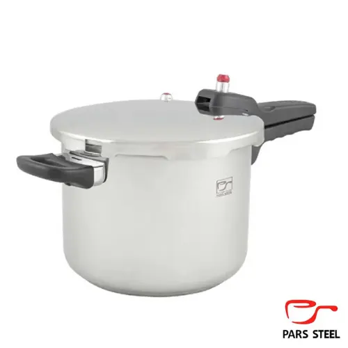 ديگ زودپز تک دسته پارس استیل ۶ ليتری کف سه لایه