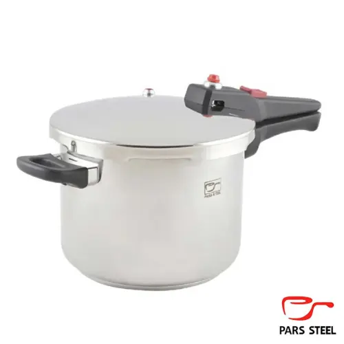 دیگ زودپز تک دسته پارس استیل ۶ لیتری پرشیا (کف سه لایه)