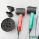 سشوار وی جی آر رنگ سبز و مسی VGR-440