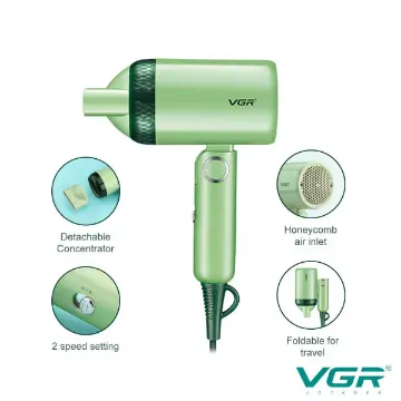 نمایش جزئیات برای سشوار مسافرتی وی جی آر 421 امکانات سشوار مسافرتی VGR-421