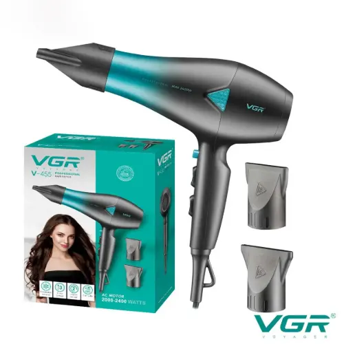 سشوار 2400وات رنگ سبزآبی VGR-455