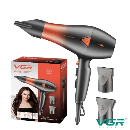 سشوار  2400 وات رنگ قرمز VGR-455