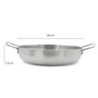 ماهیتابه استیل گود دو دسته سایز 29 S-28P