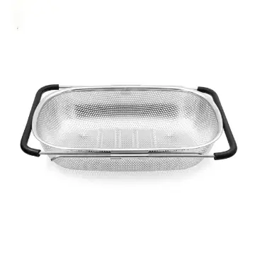 آبکش و سبد سینک صافی استیل 24×34 کشویی B2434