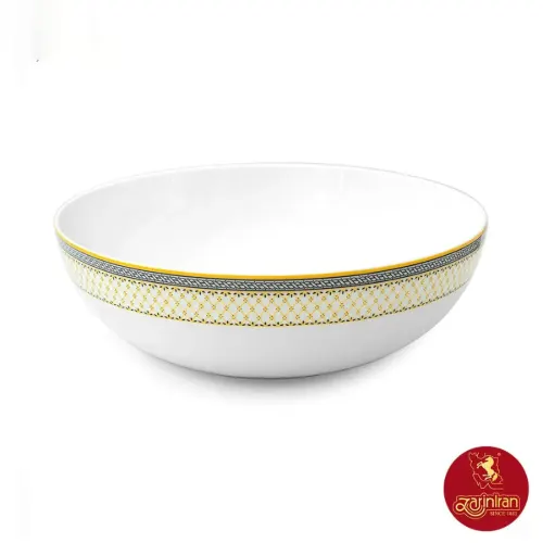 پیاله چینی زرین ایتالیا اف سایز 26 طرح ویلیج