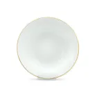 سالاد خوری بزرگ چینی زرین ایتالیا اف طرح لب طلا سایز 25