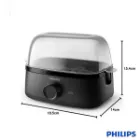 ابعاد تخم مرغ پز فیلیپس HD9137/91 Series 3000