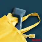 تصویر دکور شده اتو بخارگر تفال قابل حمل در سفر