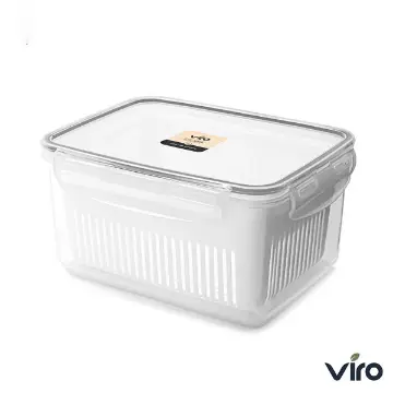 ظرف فریزری سبد دار ایزی لاک پلاس 2200 میلی لیتر مستطیل 3 - کد 603